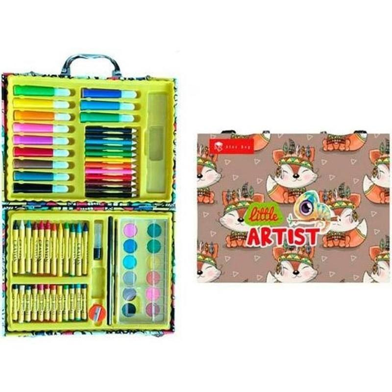 Set de pintura Roymart Little Artist Fox Maletín 68 Piezas Multicolor