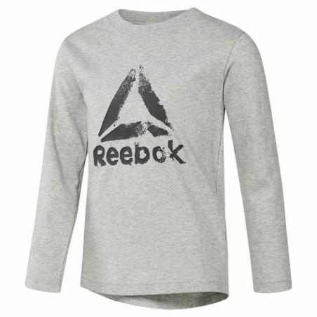 Camiseta de Manga Larga Niño Reebok Boys Training Essentials Gris claro