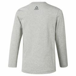 Camiseta de Manga Larga Niño Reebok Boys Training Essentials Gris claro