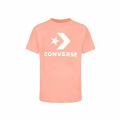 Camiseta de Manga Corta Unisex Converse Standard Fit Center Front Large Salmón