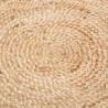 Alfombra 120 x 120 x 1 cm Natural Yute