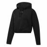 Sudadera con Capucha Mujer Reebok Sportswear Cropped Negro