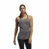 Camiseta para Mujer sin Mangas Adidas 3 Stripes Tank Gris oscuro