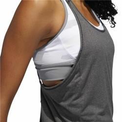 Camiseta para Mujer sin Mangas Adidas 3 Stripes Tank Gris oscuro