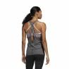 Camiseta para Mujer sin Mangas Adidas 3 Stripes Tank Gris oscuro