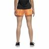 Pantalones Cortos Deportivos para Mujer Adidas M10 3" Naranja