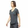 Camiseta de Manga Corta Mujer Salomon Agile Gris oscuro