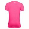 Camiseta de Manga Corta Infantil Under Armour UA Tech Rosa