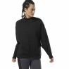 Sudadera sin Capucha Mujer Reebok Supply Crew Negro