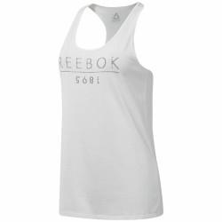 Camiseta para Mujer sin Mangas Reebok 1895 Race Blanco