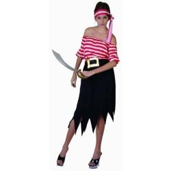 Disfraz para Adultos Pirata Mujer M/L (2 Piezas)