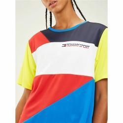 Camiseta de Manga Corta Mujer Tommy Hilfiger Colour-Blocked Azul