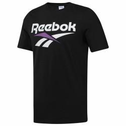 Camiseta de Manga Corta Hombre Reebok Classic Vector Negro