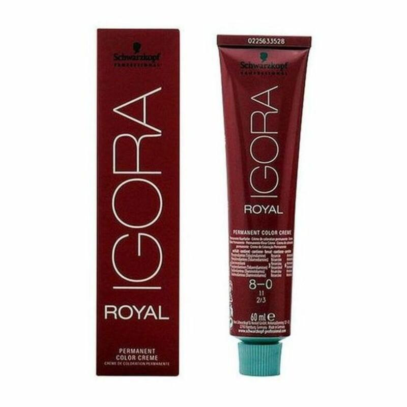 Tinte Permanente Igora Royal Schwarzkopf Igora Royal 8-0 Nº 8-0 Nº 9.0-rubio muy claro Nº 8.0-rubio claro 60 ml