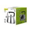 Tetera Feel Maestro MR-1327 Negro Plateado Acero Inoxidable 3 L