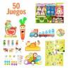 Juego Educativo Lisciani Carotina Baby 50 Juegos Electrónico 4,5 x 14,5 x 3,5 cm (6 Unidades)