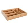 Organizador para Cubiertos DKD Home Decor Extensible Natural Bambú 33 x 45,5 x 6,4 cm