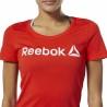 Camiseta de Manga Corta Mujer Reebok Scoop Neck Rojo