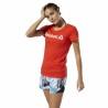 Camiseta de Manga Corta Mujer Reebok Scoop Neck Rojo