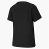 Camiseta de Manga Corta Mujer Puma Classics Logo Tee Negro