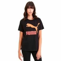 Camiseta de Manga Corta Mujer Puma Classics Logo Tee Negro