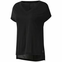 Camiseta de Manga Corta Mujer Reebok Wor Supremium Detail Negro