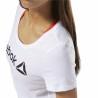 Camiseta de Manga Corta Mujer Reebok Scoop Neck Blanco