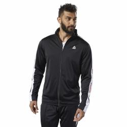 Chaqueta Deportiva para Hombre Reebok Essentials Linear Logo Negro