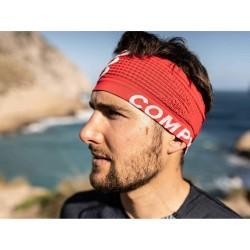 Cinta Deportiva para la Cabeza Compressport On/Off Rojo Oscuro Talla única