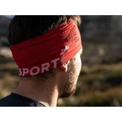 Cinta Deportiva para la Cabeza Compressport On/Off Rojo Oscuro Talla única