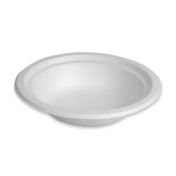 Set de Platos Algon Blanco Caña de Azúcar Desechables 350 ml 12 Unidades