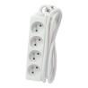 Regleta Enchufes 4 Tomas sin Interruptor Chacon Blanco 230 V