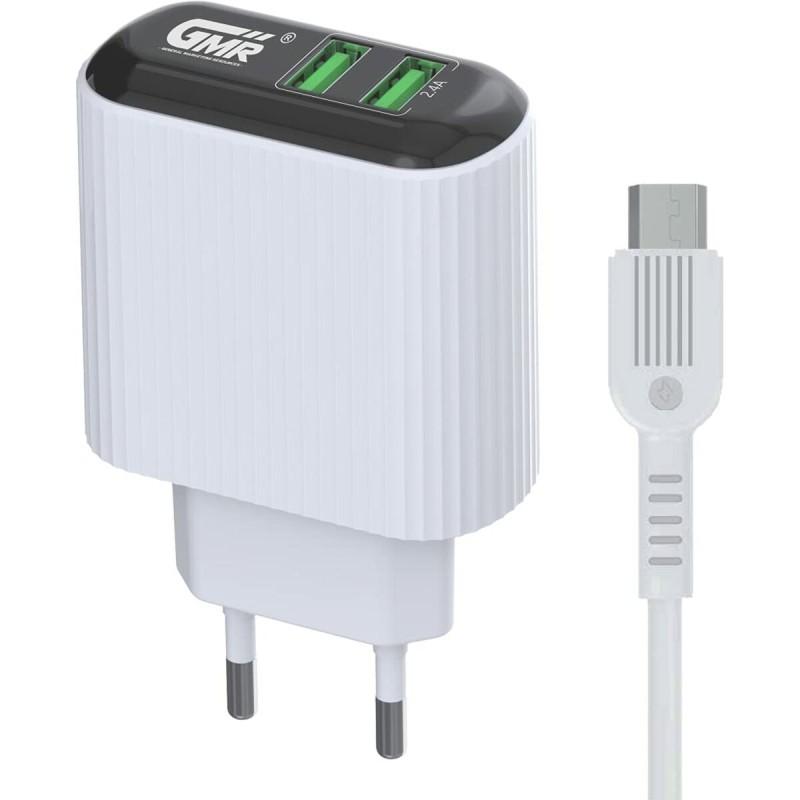 Cargador de Pared Goms 2 x USB Blanco