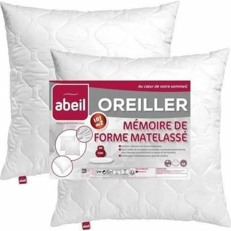 Almohada Abeil Memory Blanco 60 x 60 cm