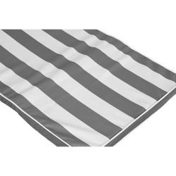 Cojín para Tumbona DKD Home Decor Hamaca Blanco Gris 190 x 60 x 5 cm