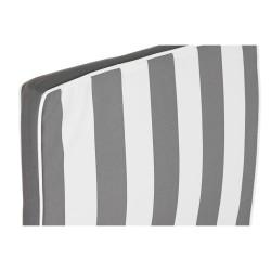 Cojín para Tumbona DKD Home Decor Hamaca Blanco Gris 190 x 60 x 5 cm