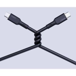 Cable USB-C a USB-C Aukey CB-SCC101 Negro 1 m