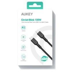 Cable USB-C Aukey CB-KCC102 Negro 1,8 m