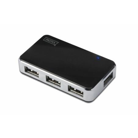 Hub USB Digitus DA-70220 Negro Negro/Gris