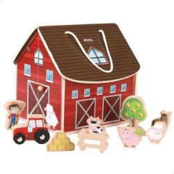 Playset Woomax Granja 9 Piezas 4 Unidades 19 x 18 x 19 cm