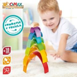 Puzzle Infantil de Madera Woomax Arcoíris 11 Piezas 2 Unidades