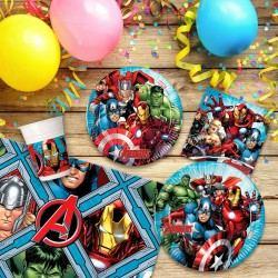 Set Artículos de Fiesta The Avengers 66 Piezas