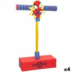 Saltador pogo Spider-Man 3D Rojo Infantil (4 Unidades)