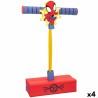 Saltador pogo Spider-Man 3D Rojo Infantil (4 Unidades)