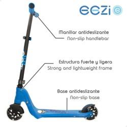 Patinete Scooter Eezi Azul Luces LED