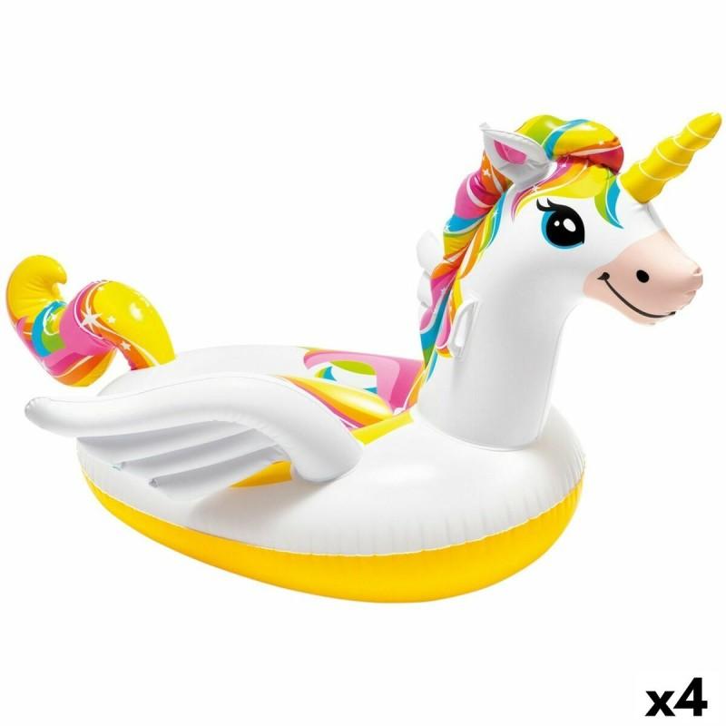 Colchoneta Hinchable Unicornio Intex 201 x 97 x 140 cm (4 Unidades)