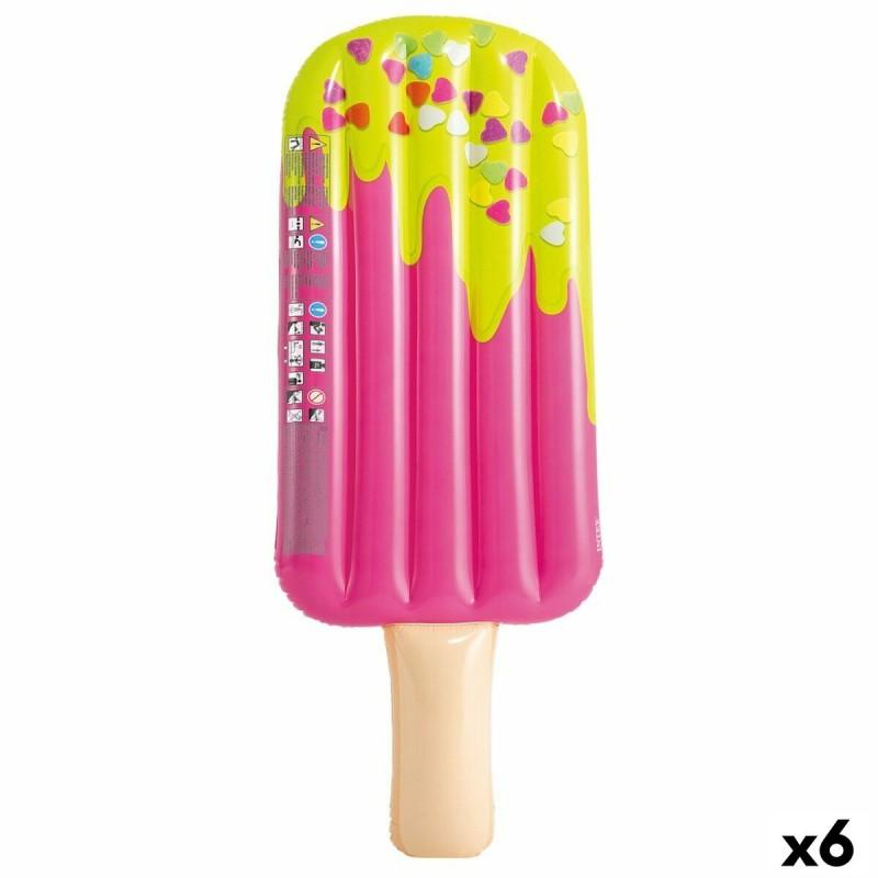 Colchoneta Hinchable Intex Helado Rosa 76 x 20 x 191 cm (6 Unidades)