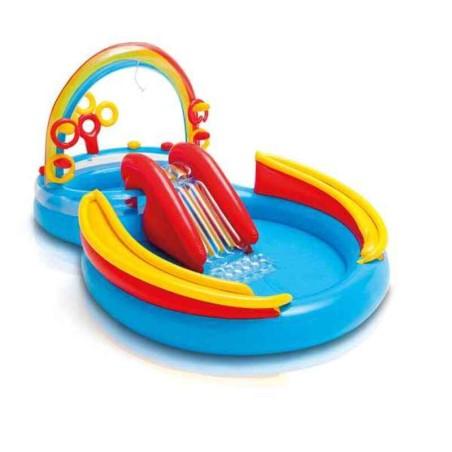 Piscina Hinchable para Niños Intex   Parque de juegos Arcoíris 297 x 135 x 193 cm 381 L