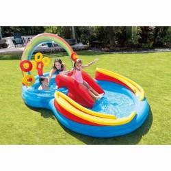 Piscina Hinchable para Niños Intex   Parque de juegos Arcoíris 297 x 135 x 193 cm 381 L