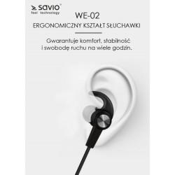 Auriculares Bluetooth Deportivos Savio WE-02 Negro